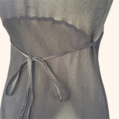 Prada F/W 1997 Olive Silk Beaded Runway Top