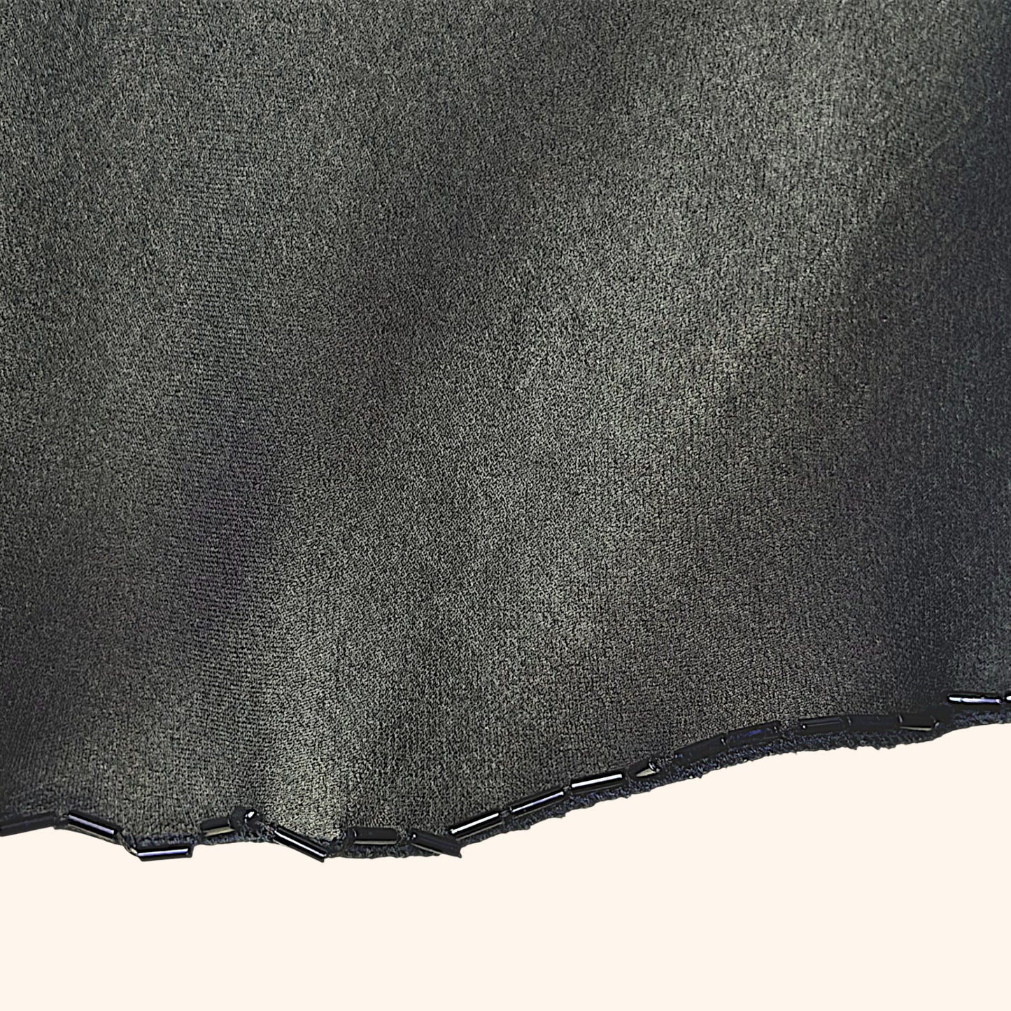 Prada F/W 1997 Olive Silk Beaded Runway Top