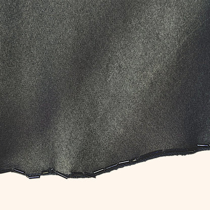 Prada F/W 1997 Olive Silk Beaded Runway Top