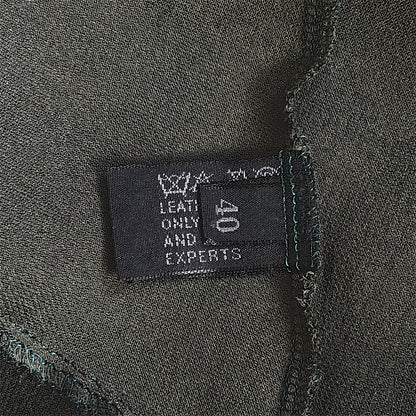 Prada F/W 1997 Olive Silk Beaded Runway Top