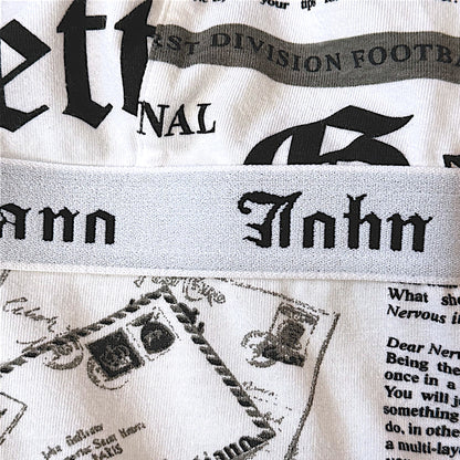 John Galliano Newspaper White Dress