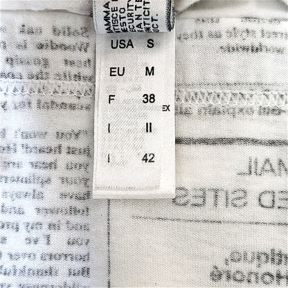 John Galliano Newspaper White Dress