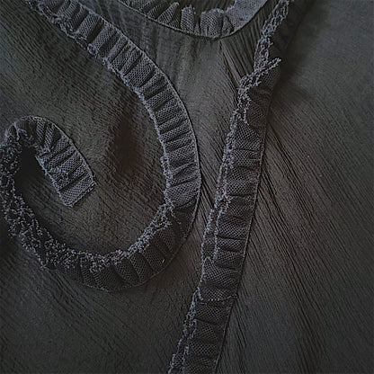 Lolita Lempicka Sheer Silk Appliqué Dress