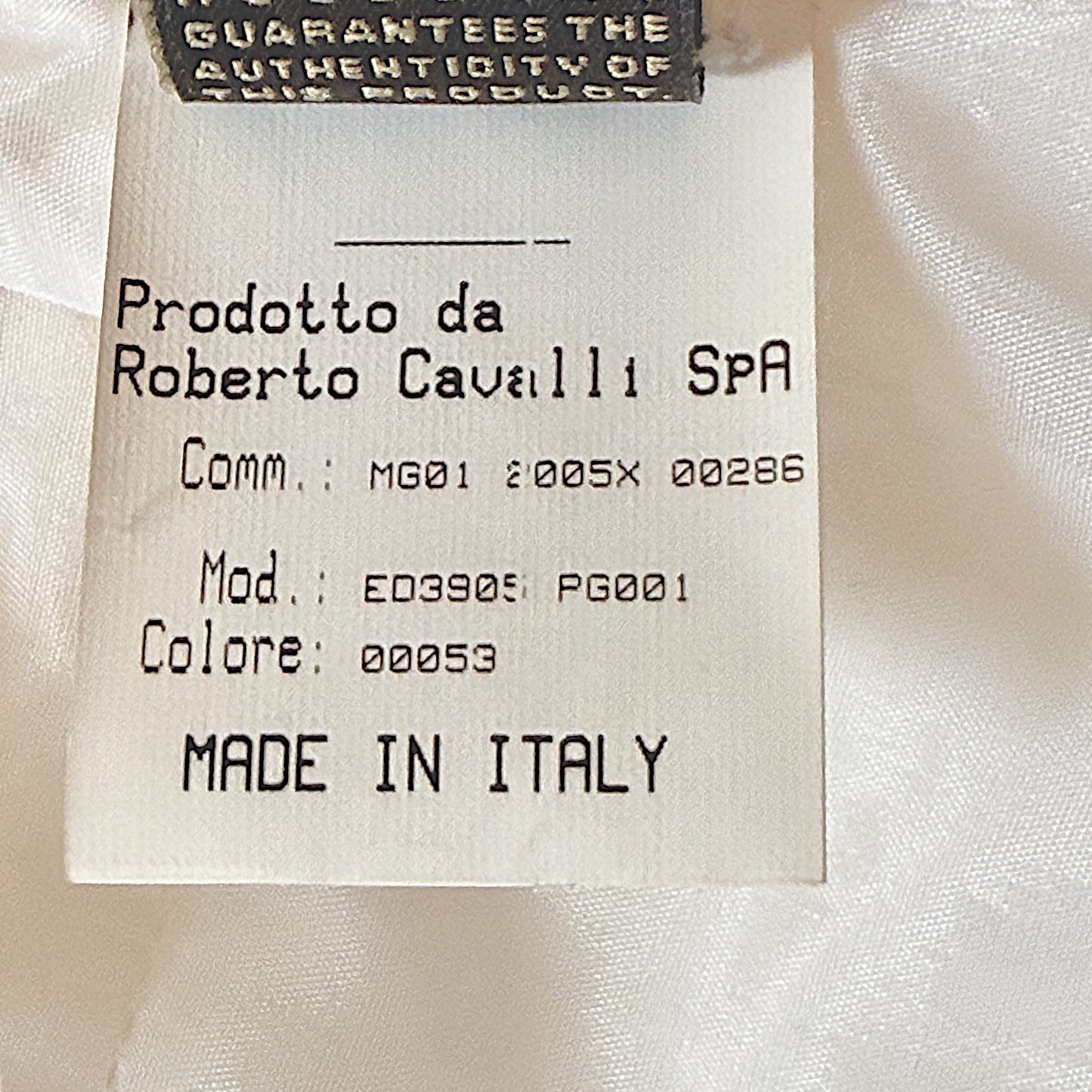 Roberto Cavalli F/W 2005 White Leather, Fox & Snake Coat