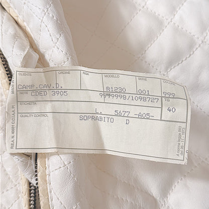 Roberto Cavalli F/W 2005 White Leather, Fox & Snake Coat