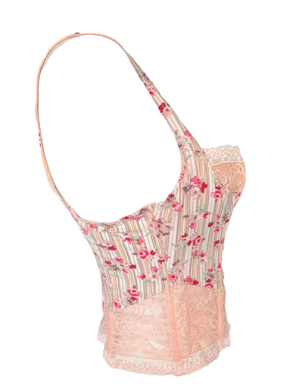 CHANTAL THOMASS Floral Lace Coquette Corset Top (XS-S)