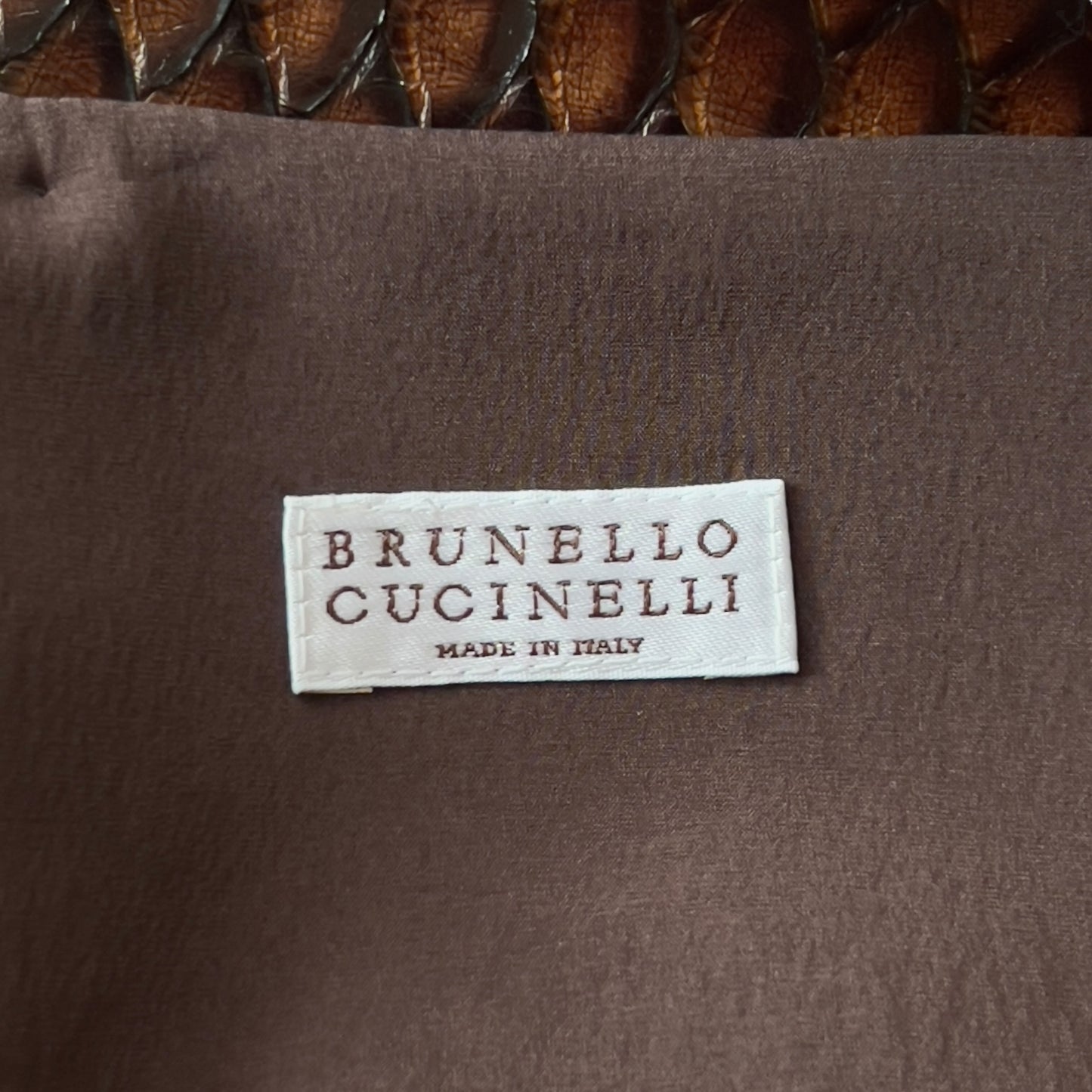 Brunello Cucinelli Python Sleeveless Top