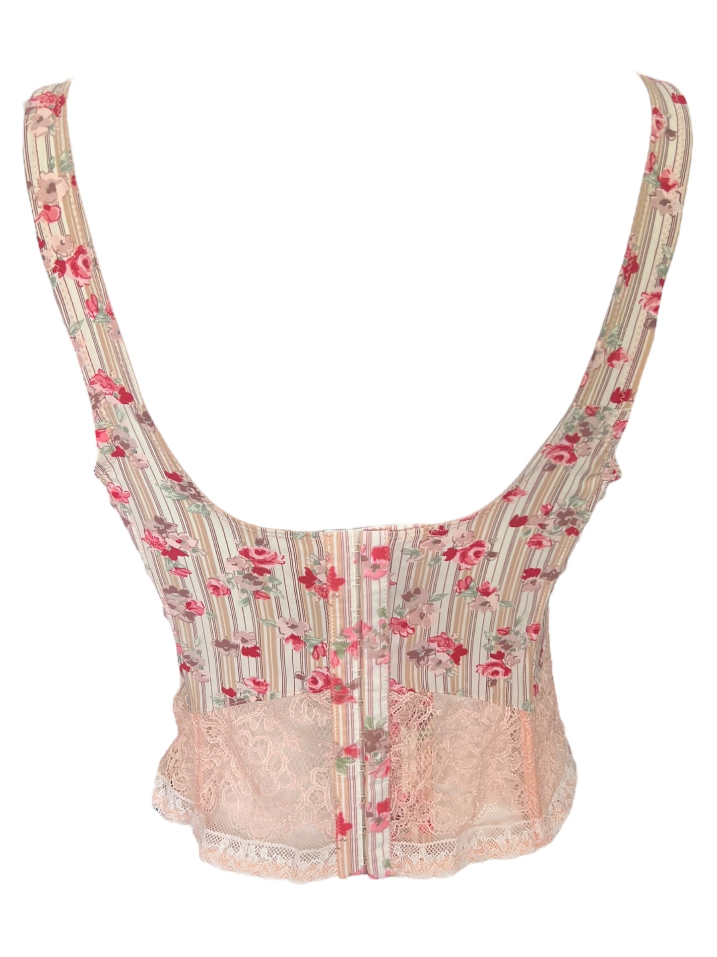CHANTAL THOMASS Floral Lace Coquette Corset Top (XS-S)