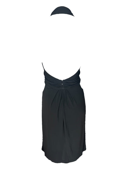 YVES SAINT LAURENT S/S 2008 Black Halterneck Dress (S)