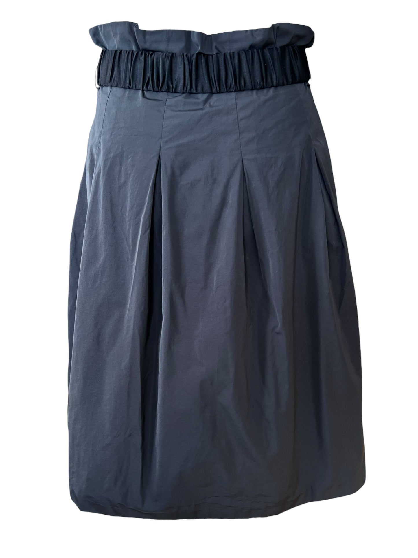 JIL SANDER 2000s Black Belted High Waist Skirt (XS-S)