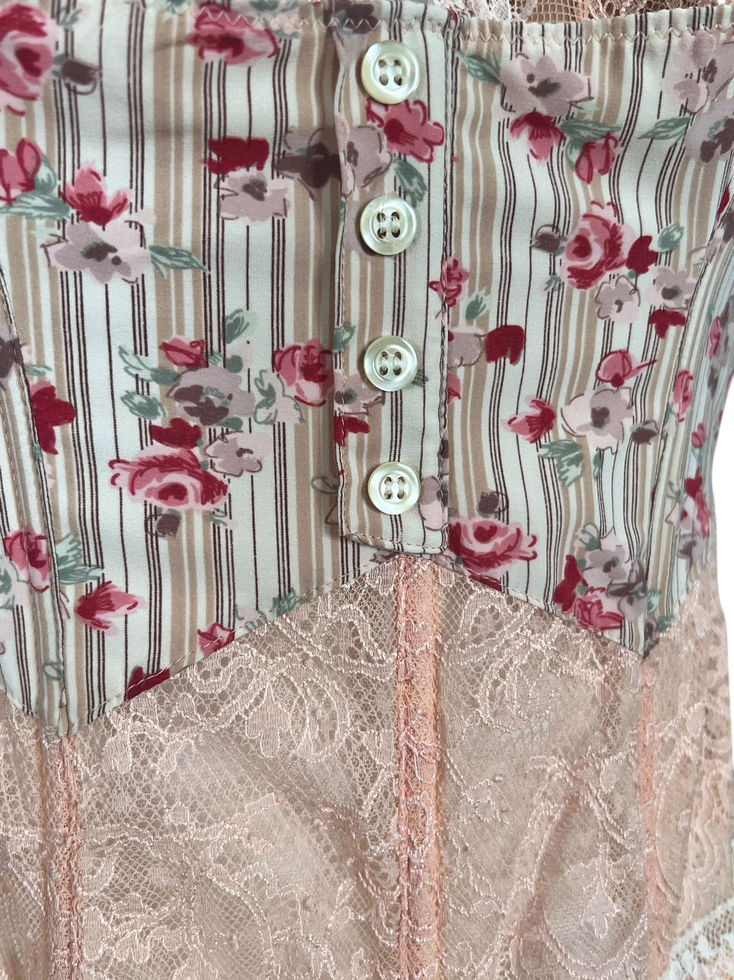 CHANTAL THOMASS Floral Lace Coquette Corset Top (XS-S)