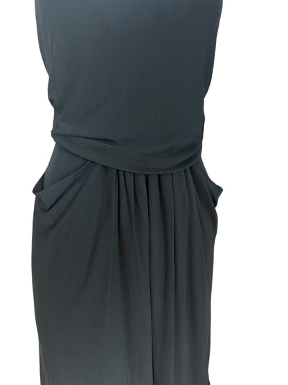 YVES SAINT LAURENT S/S 2008 Black Halterneck Dress (S)
