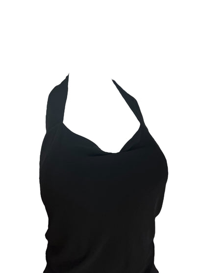 YVES SAINT LAURENT S/S 2008 Black Halterneck Dress (S)