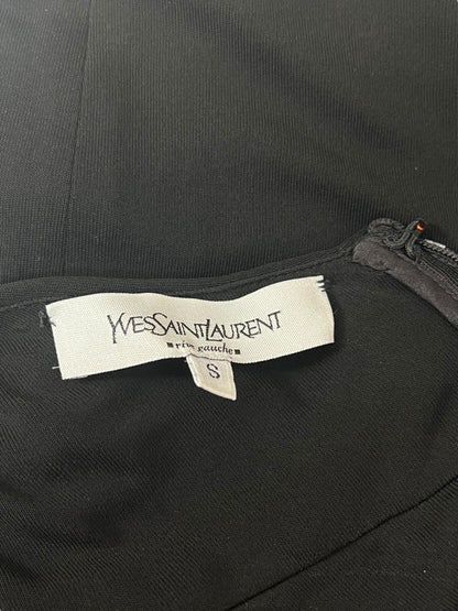 YVES SAINT LAURENT S/S 2008 Black Halterneck Dress (S)
