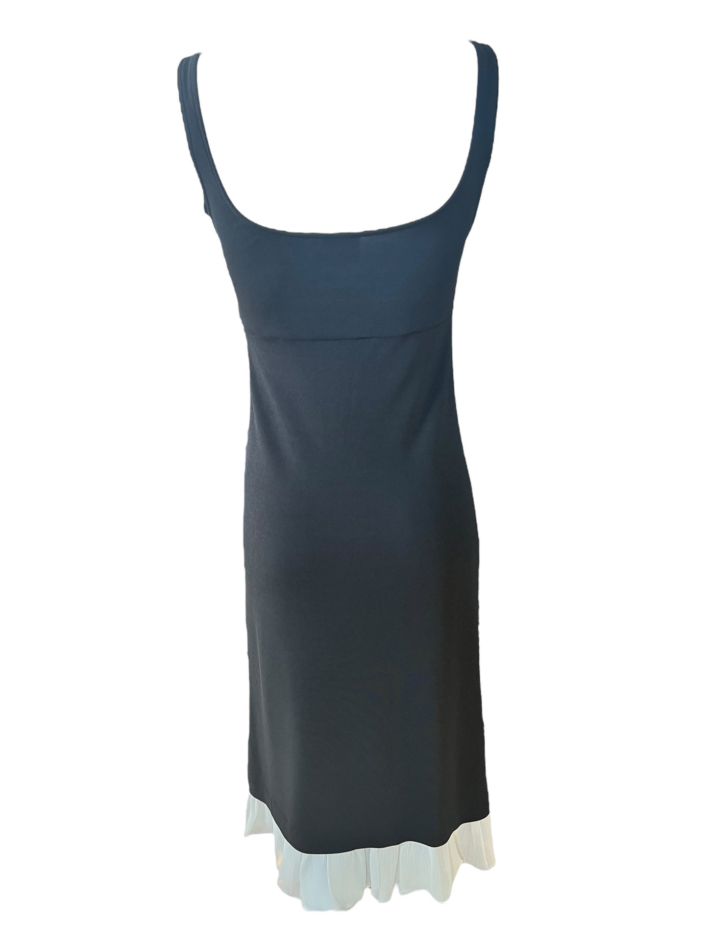 CHANTAL THOMASS Coquette Black & White Ribbon Detail Dress (S-M)