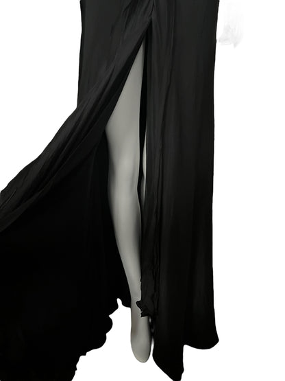 EMPORIO ARMANI S/S 2005 Black Halter Gown (S)