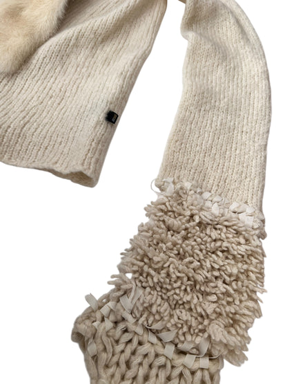 JUST CAVALLI 2000s Cream Knit Cardigan (S)