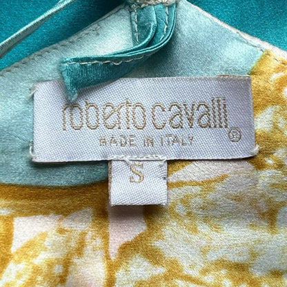 Roberto Cavalli S/S 2001 Elizabeth Taylor Eye Print Silk Dress