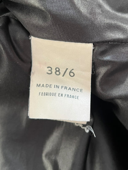 PLEIN SUD by Fayçal Amor 2000s Black Leather High-Neck Jacket (S-M)
