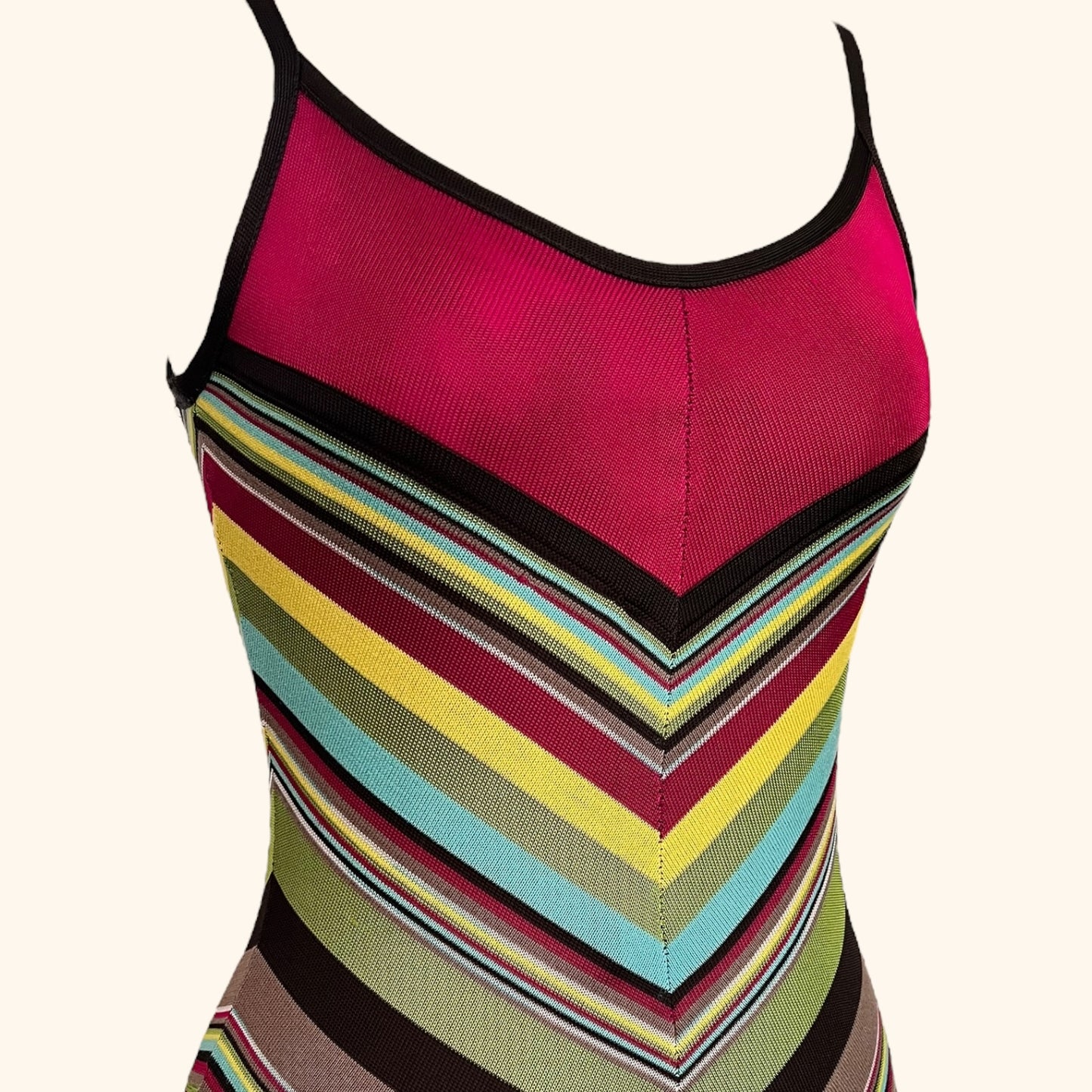 Missoni Multicolor Chevron Knit Dress