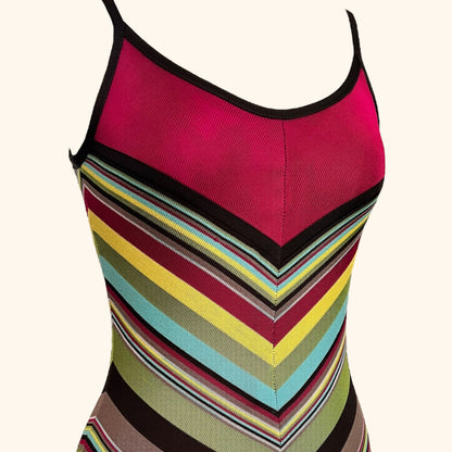 Missoni Multicolor Chevron Knit Dress