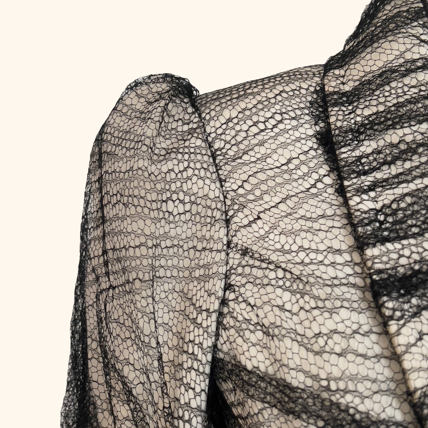 Alexander McQueen S/S 2007 "Sarabande" Black Lace Jacket