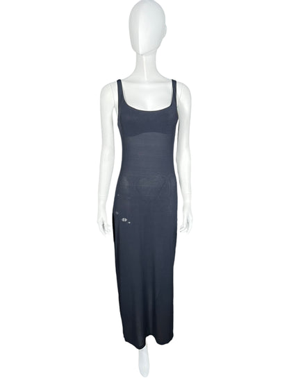 LA PERLA Navy Blue Sheer Maxi Dress (S-M)