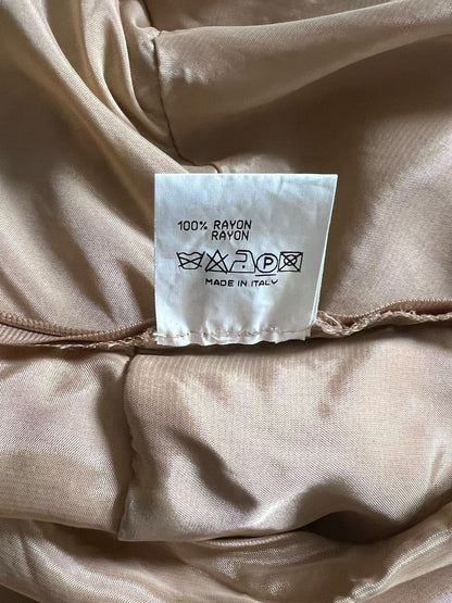 JIL SANDER Draped Nude Midi Dress (S-M)