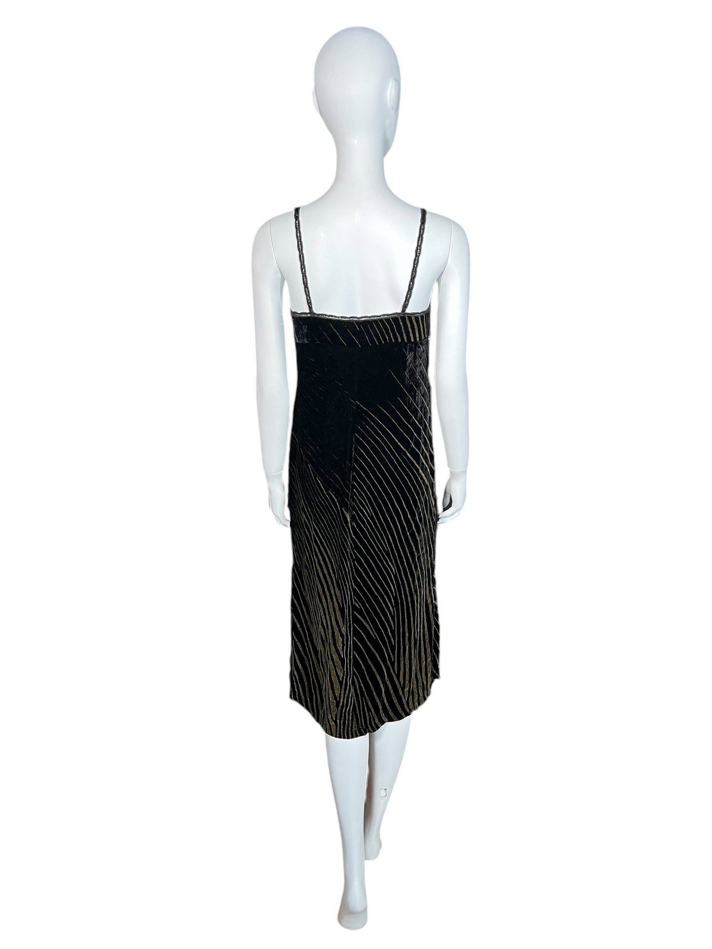 VALENTINO 1998 Even Gown Dress with Slit (L)