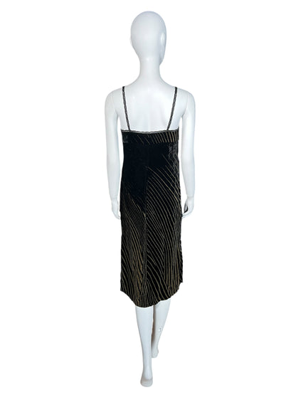 VALENTINO 1998 Even Gown Dress with Slit (L)