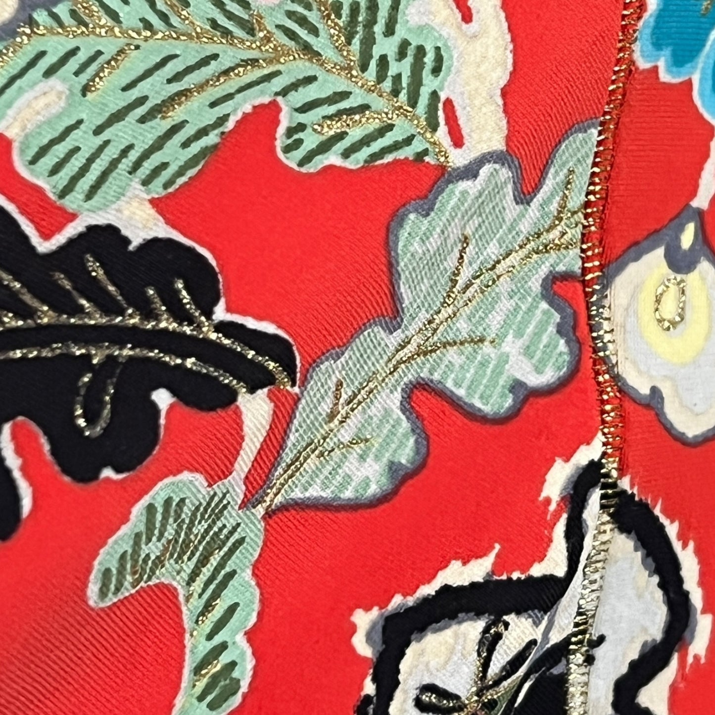 Roberto Cavalli S/S 2003 Red Chinoiserie Silk Cheongsam Dress