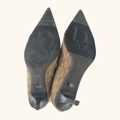 Christian Dior by John Galliano 2000s Monogram Canvas Knee Boots