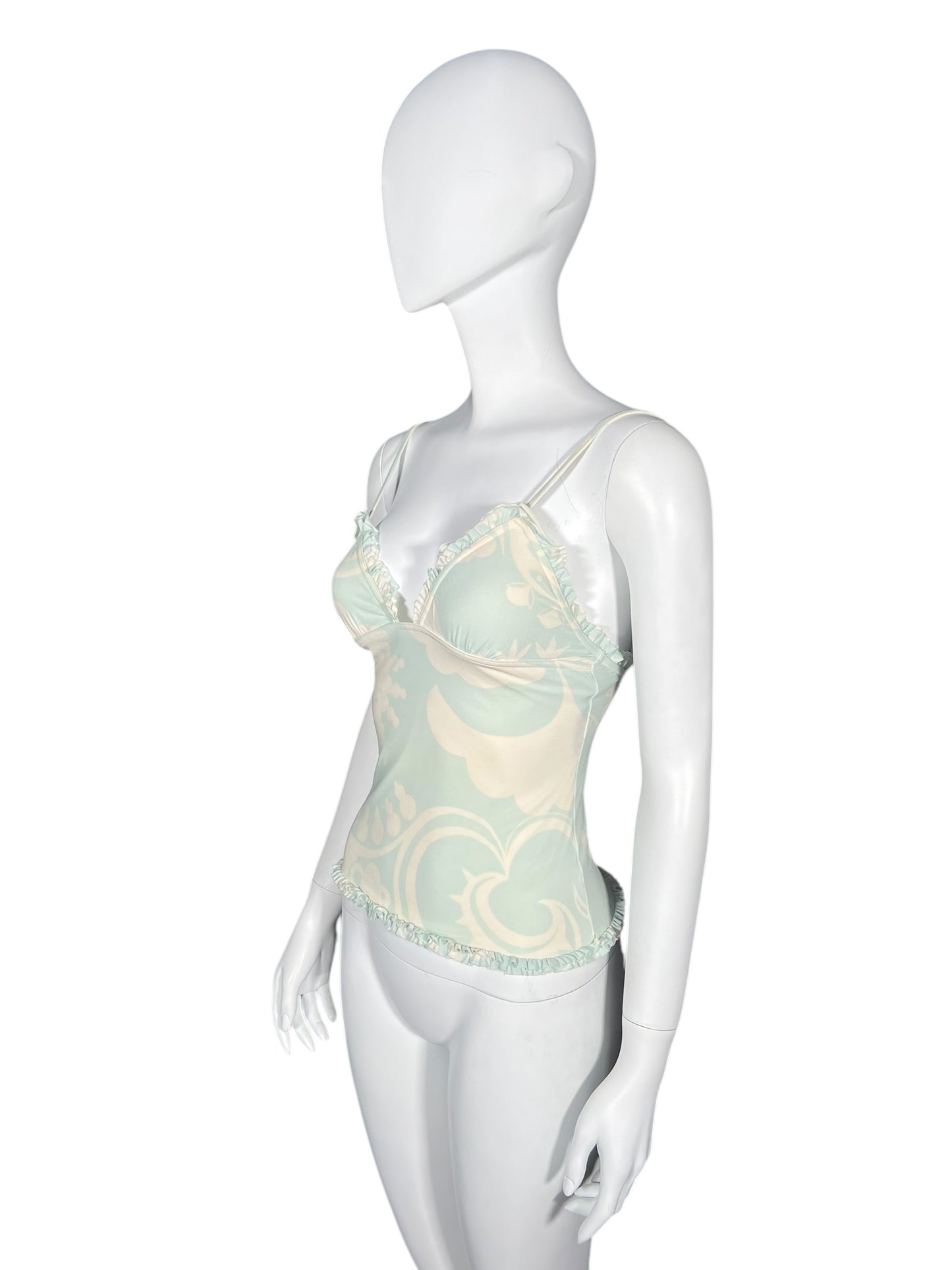 LOUIS VUITTON Pastel Printed Ruffle Trim Camisole (S)