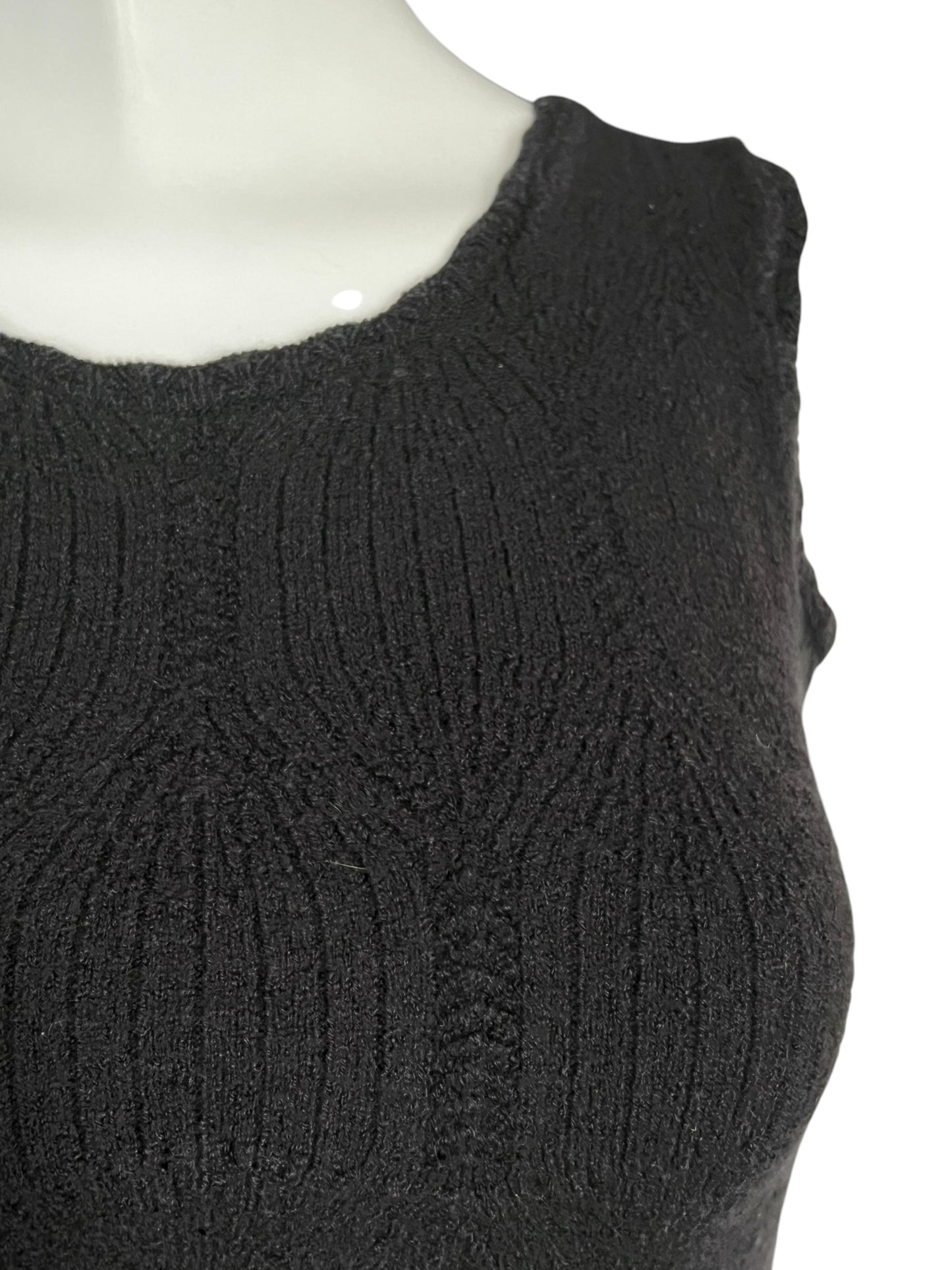 CHRISTIAN DIOR F/W 2000 Anthracite Cropped Knit Tank (XS-S)