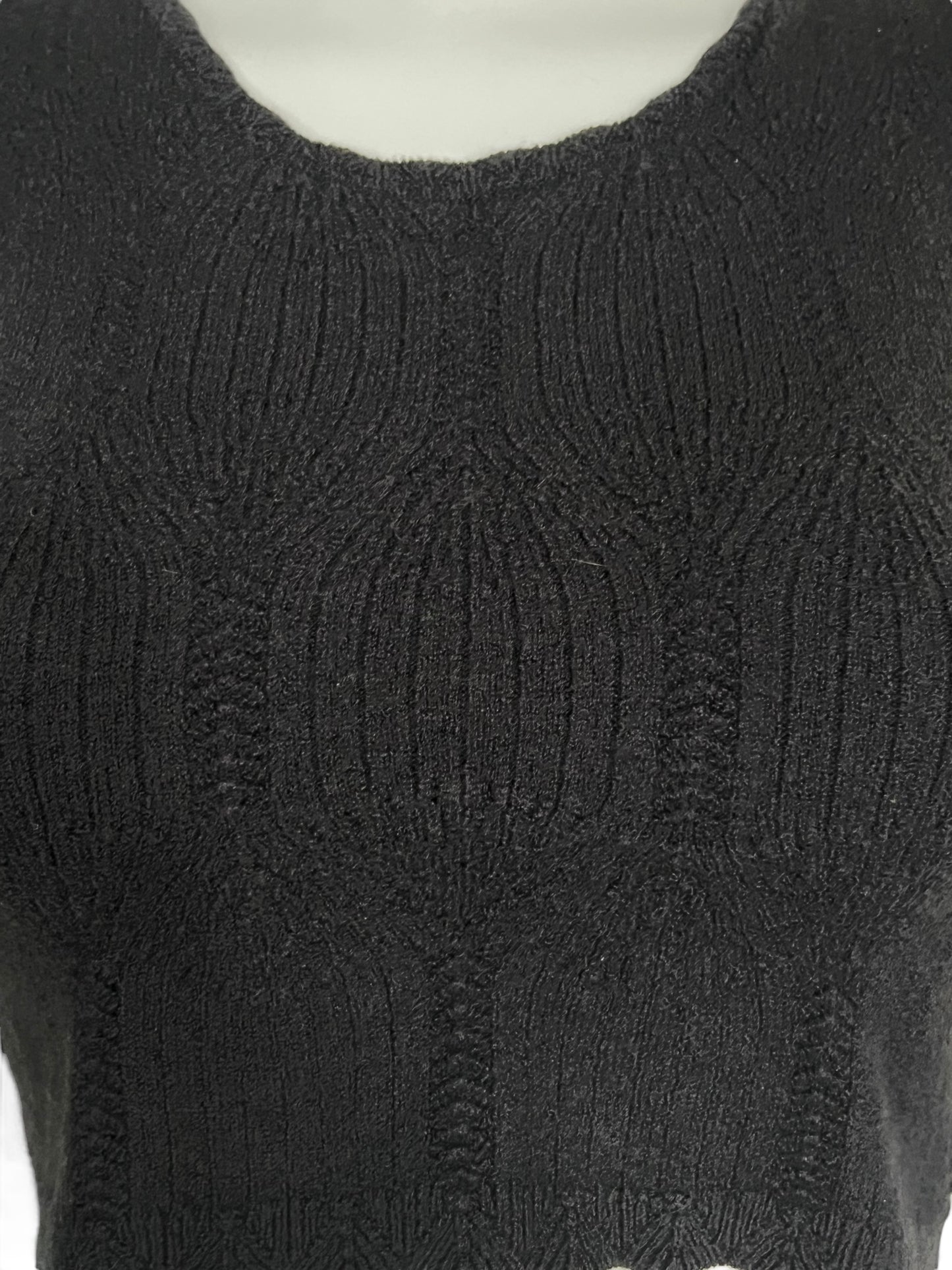 CHRISTIAN DIOR F/W 2000 Anthracite Cropped Knit Tank (XS-S)