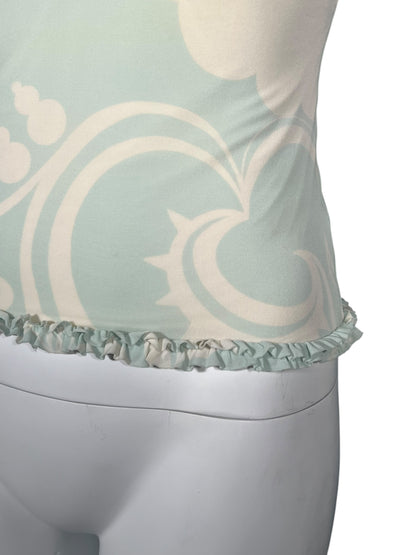 LOUIS VUITTON Pastel Printed Ruffle Trim Camisole (S)