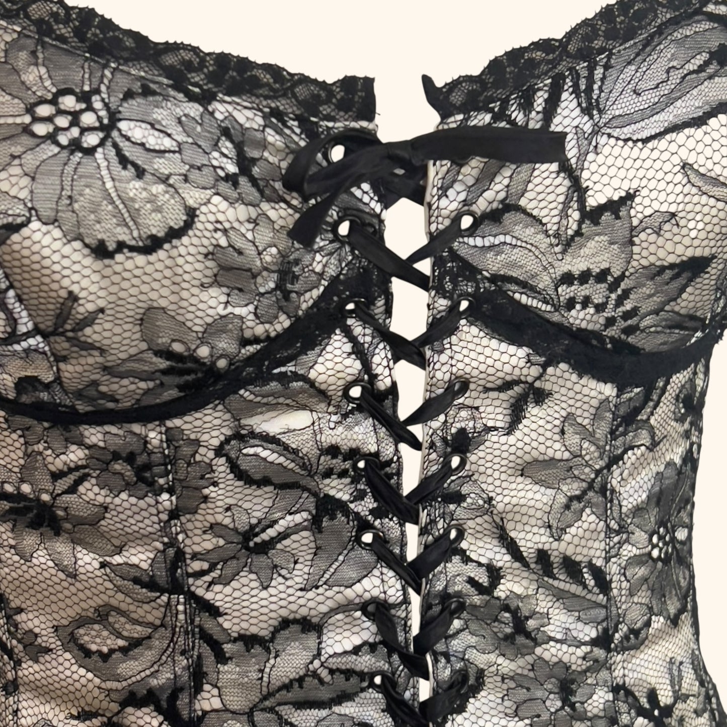 Lolita Lempicka F/W 1994 Lace-Up Corset Mini Dress
