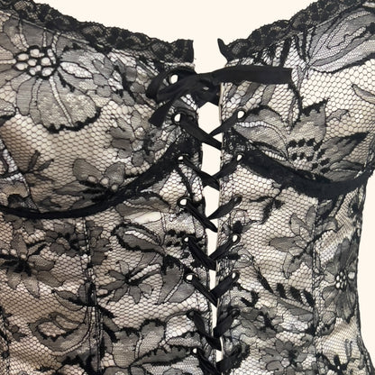 Lolita Lempicka F/W 1994 Lace-Up Corset Mini Dress