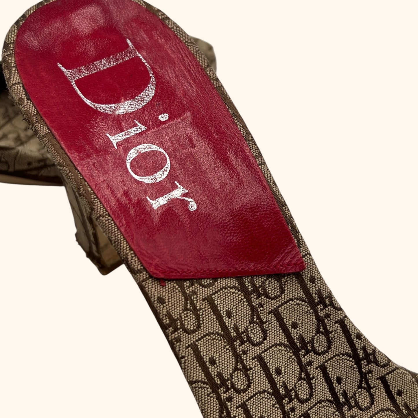Christian Dior by John Galliano F/W 2004 Rasta Monogram Heeled Mules