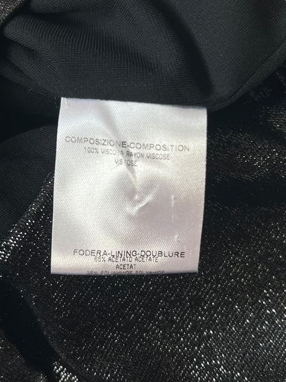 GUCCI F/W 2009 Black Metallic Cowl Neck Mini Dress (M)