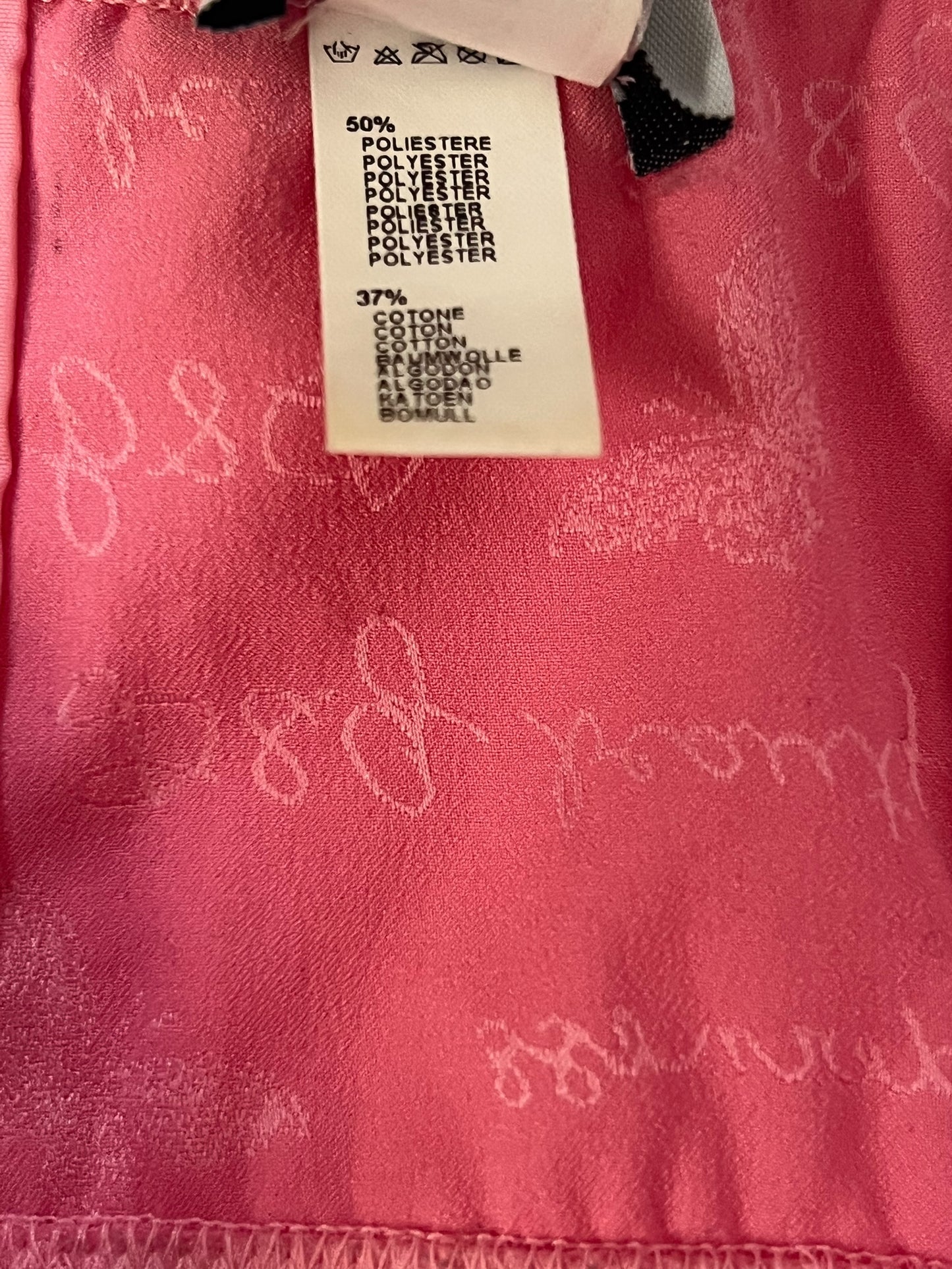D&G 2000s Pink Satin Lace-Up Lingerie Top